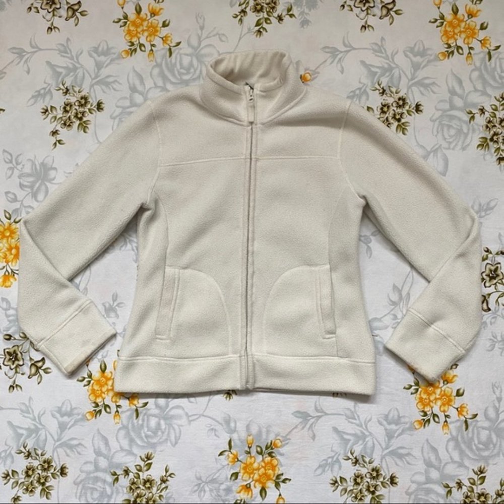 Merona Size S White Zip Up Jacket